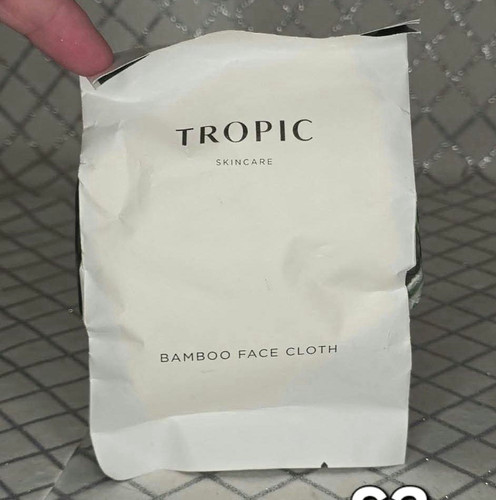 Tropic bamboo face cloth white - bamboo,