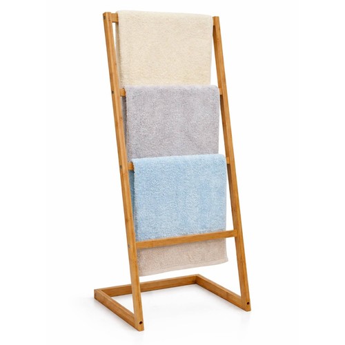 Topvaleru bamboo towel rack - bamboo,