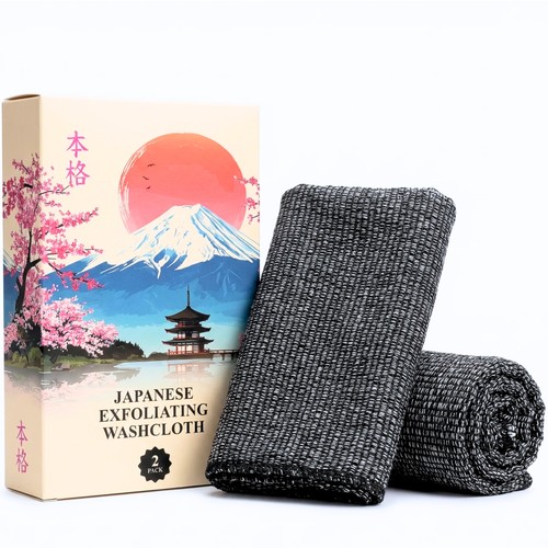 Japanese washcloth exfoliating - washcloth,