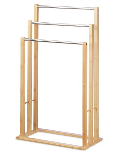 Freestanding bamboo towel rail - freestanding,