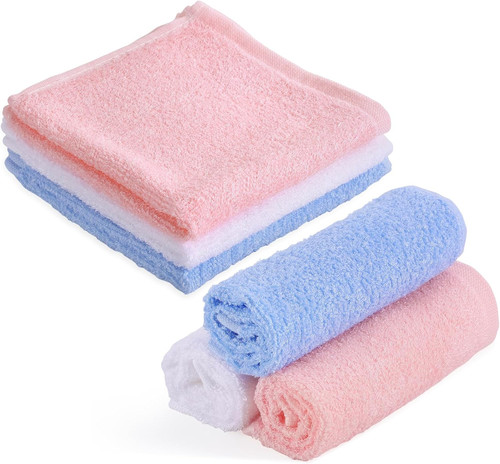 Pack flannel face cloths 12 - pack,