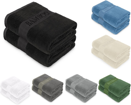 Bamboo towels 500gsm pack 2 - 500gsm, of