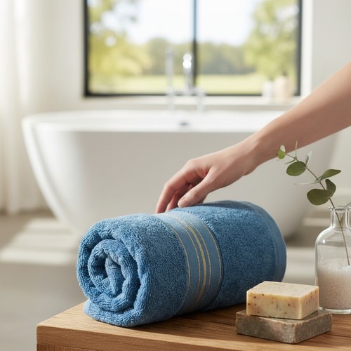 Luxury bamboo cotton towel - cotton,