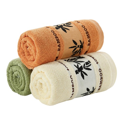 3pcs bamboo fiber - bamboo, towel