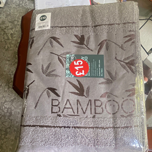 Bamboo bath sheet grey - bamboo,